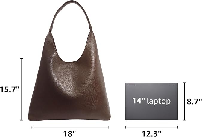Hobo bag dimensions 15.7 inch length 16.2 inch height