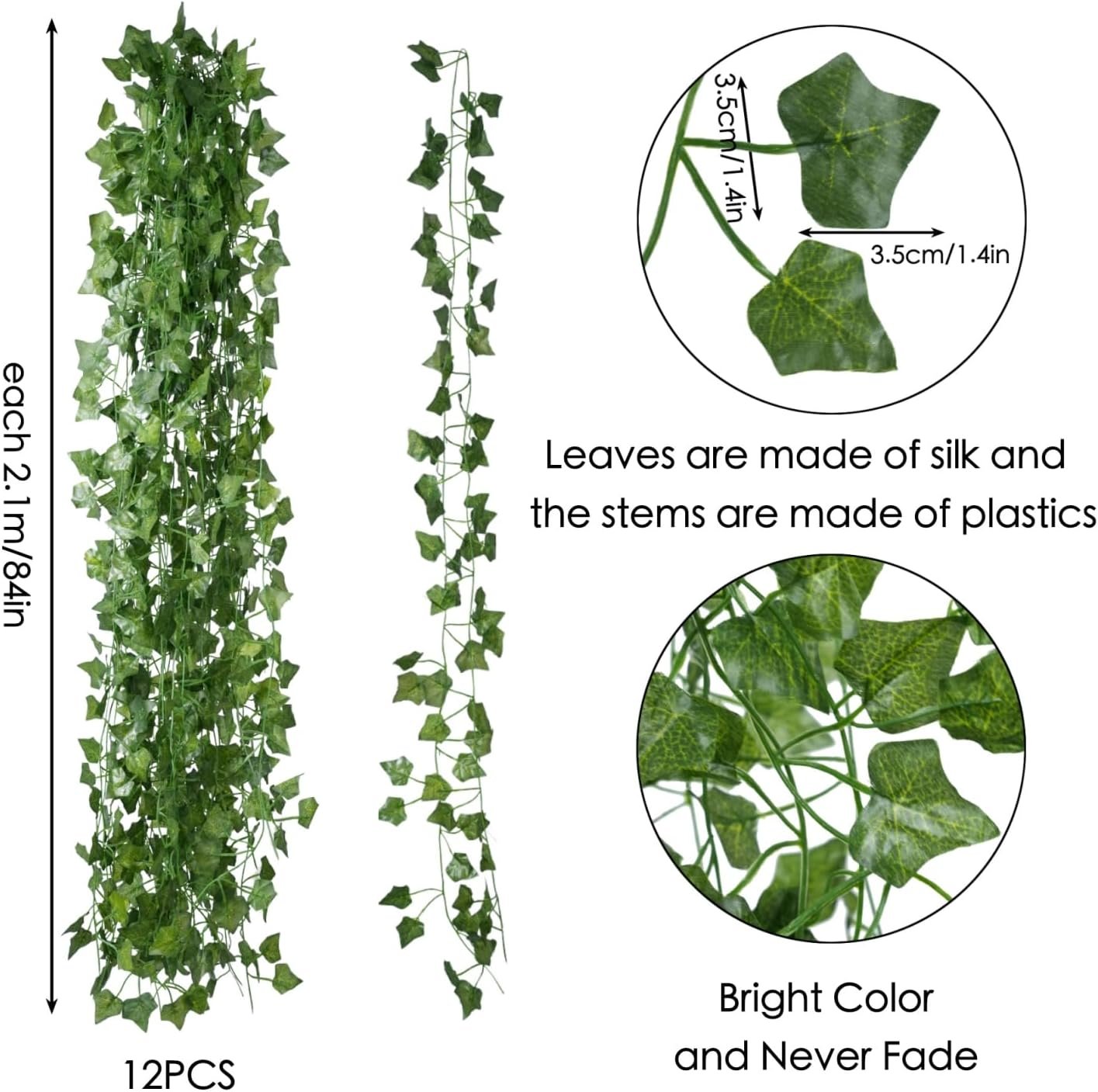 Freyalife fake ivy garlands for wedding party backdrop and event decoration