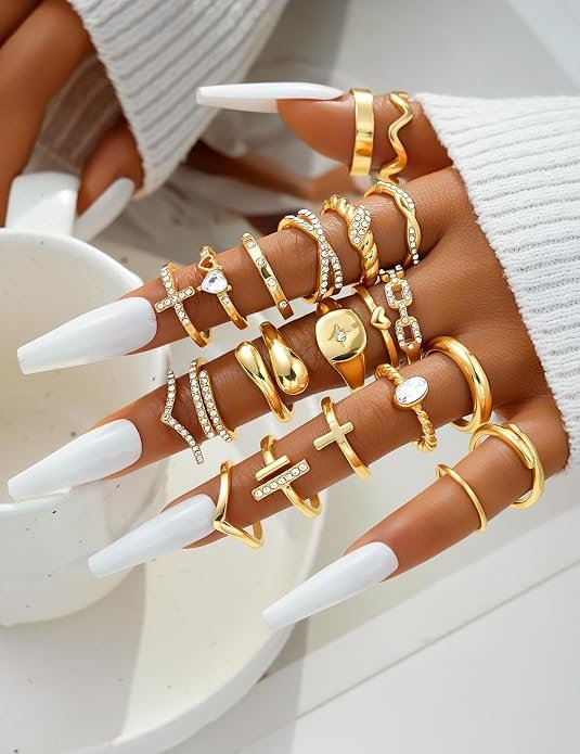 Gold Statement Stacking Ring Designs