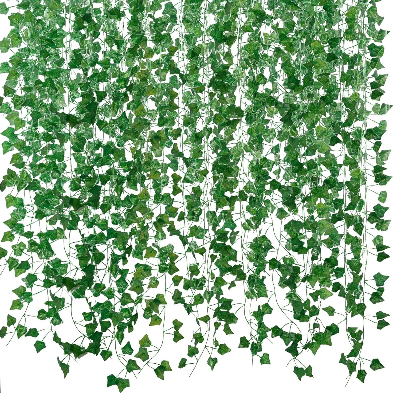 Freyalife artificial ivy vines 12 pack green hanging greenery for home decor