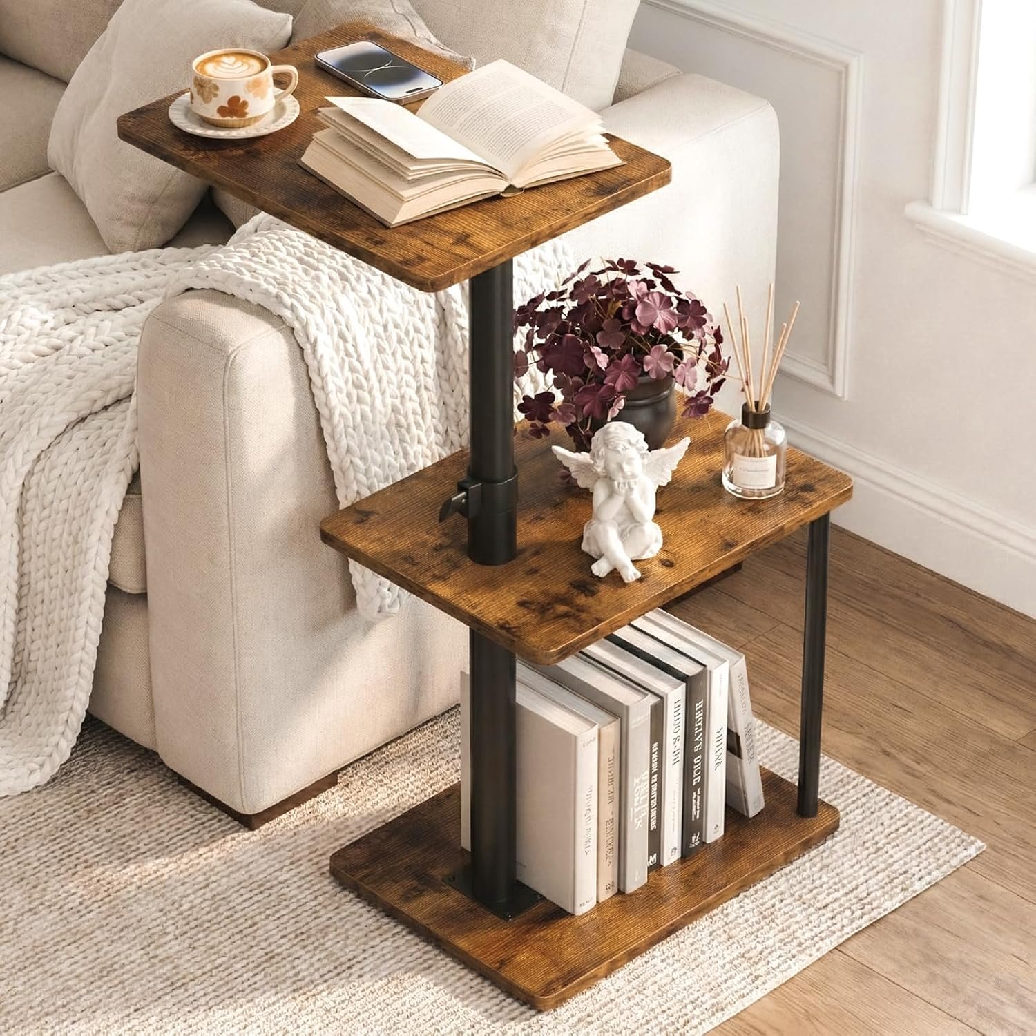 SONGMICS 30 Inches Folding Storage Ottoman Bench