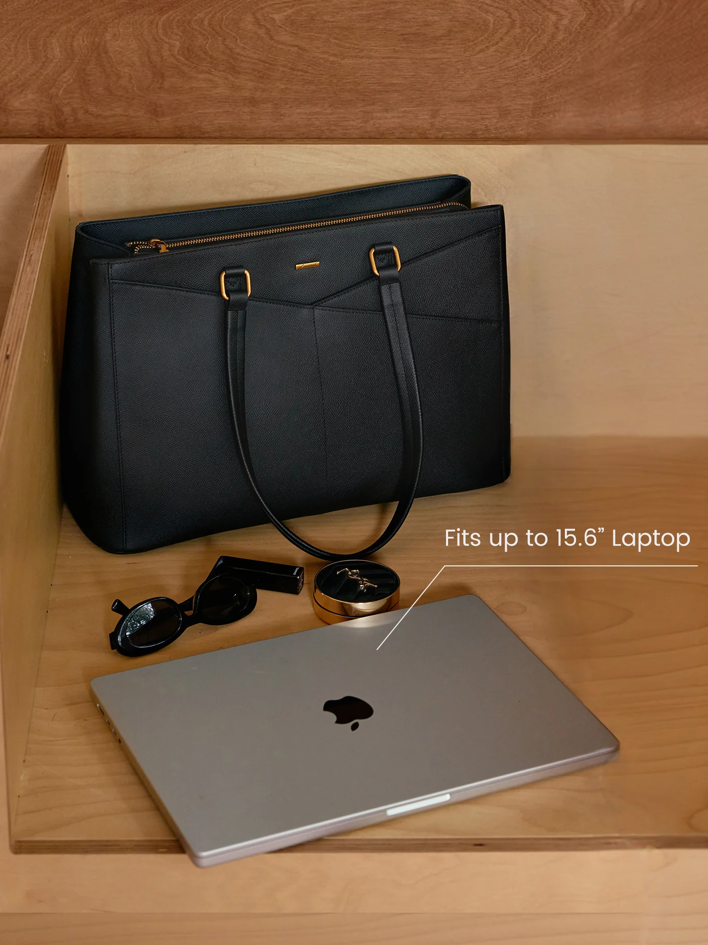 LOVEVOOK Elevate Leather Tote for Work and Everyday Use